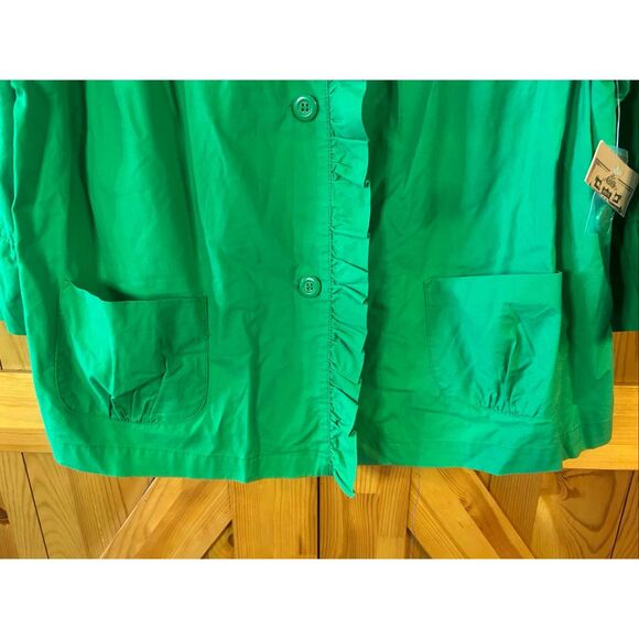 VINTAGE Route 66 Button Up Jacket Green 3/4 Sleeves NWT Size XL (5598) - Picture 2 of 5